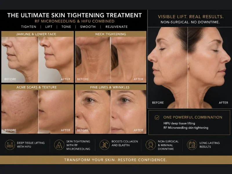 Results of combined treatment for the ultimate skin tightening treatment Northolt
