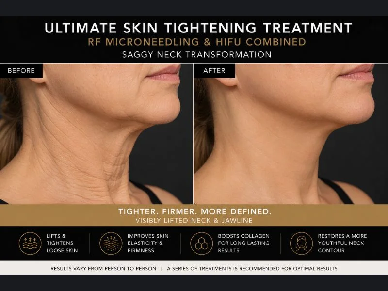 before and after Ultimate skin tightening treatment Northolt